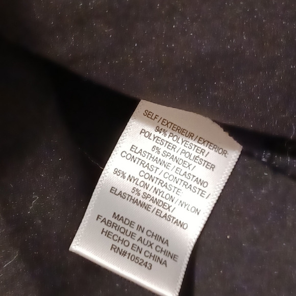 BOBEAU SHEER POLKA SLEEVE CUT FRONT SEXY FORMAL TOP LARGE - Picture 9 of 10